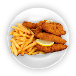 Mini Chicken Fillets (4 Pcs) & Chips 