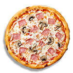 Turkey Ham & Mushroom Pizza 